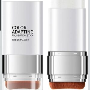 NWT Color-Changing Foundation, Dual-Ended Detachable Brush, Dewy & Hydrating